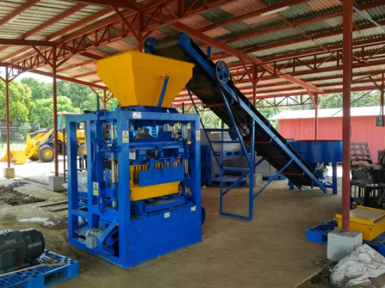 Halbautomatische Maschine zur Herstellung gebrauchter Zementmassivblöcke Qt4