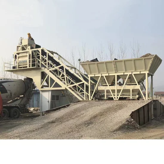 Kleine mobile Fertigbetonmischanlage Yhzs25, Betonmischmaschine PLD800